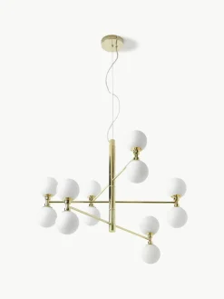 Grote hanglamp Grover met opaal glazen bollen^Westwing Collection Fashion