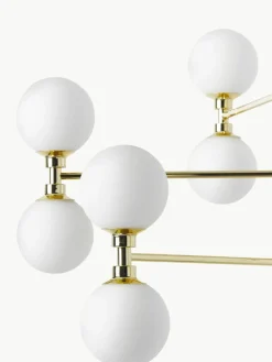 Grote hanglamp Grover met opaal glazen bollen^Westwing Collection Fashion