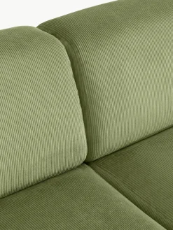 Grote hoekbank Melva (4-zits) van corduroy^Westwing Collection Clearance