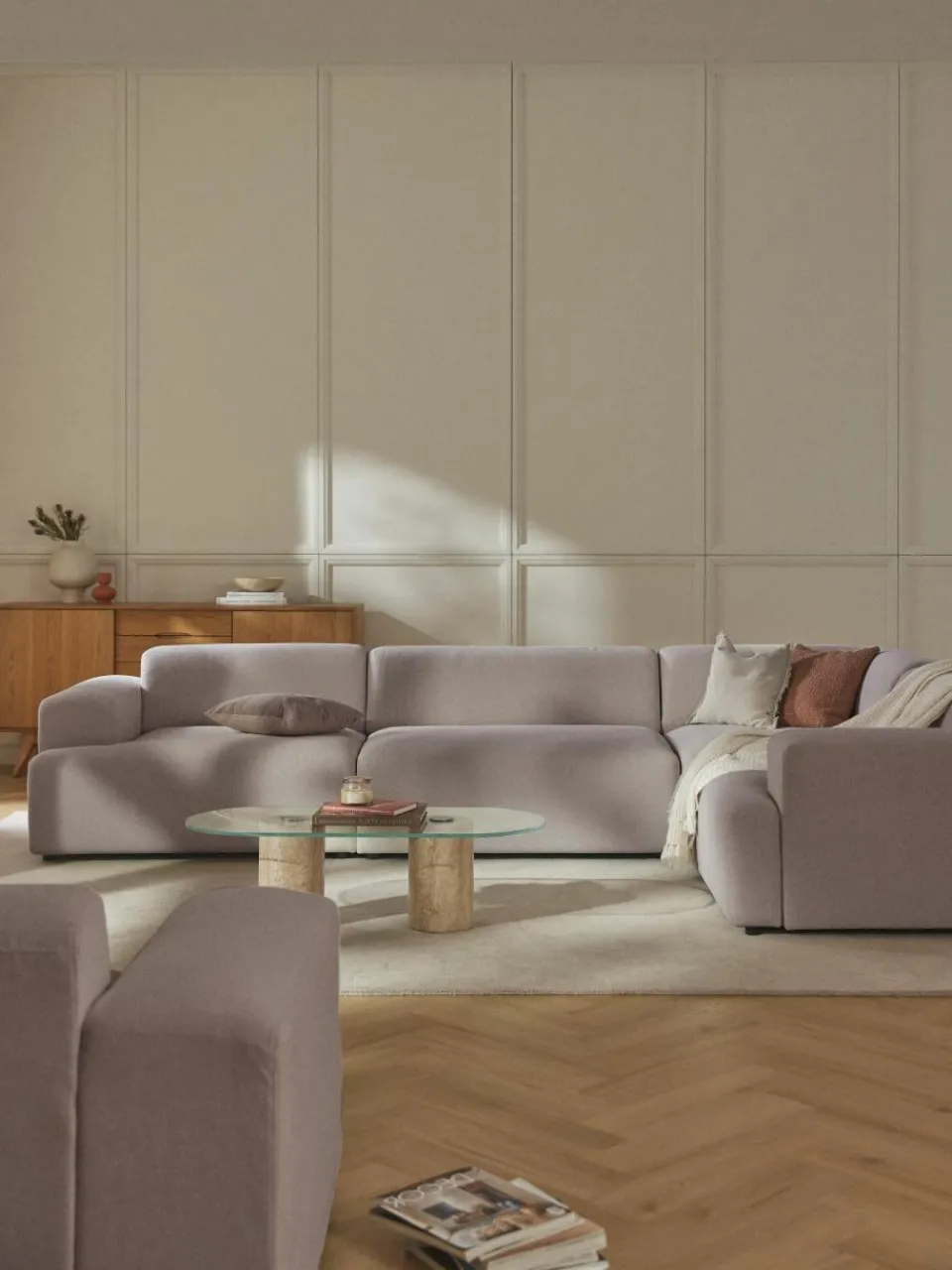 Grote hoekbank Melva (4-zits)^Westwing Collection Discount