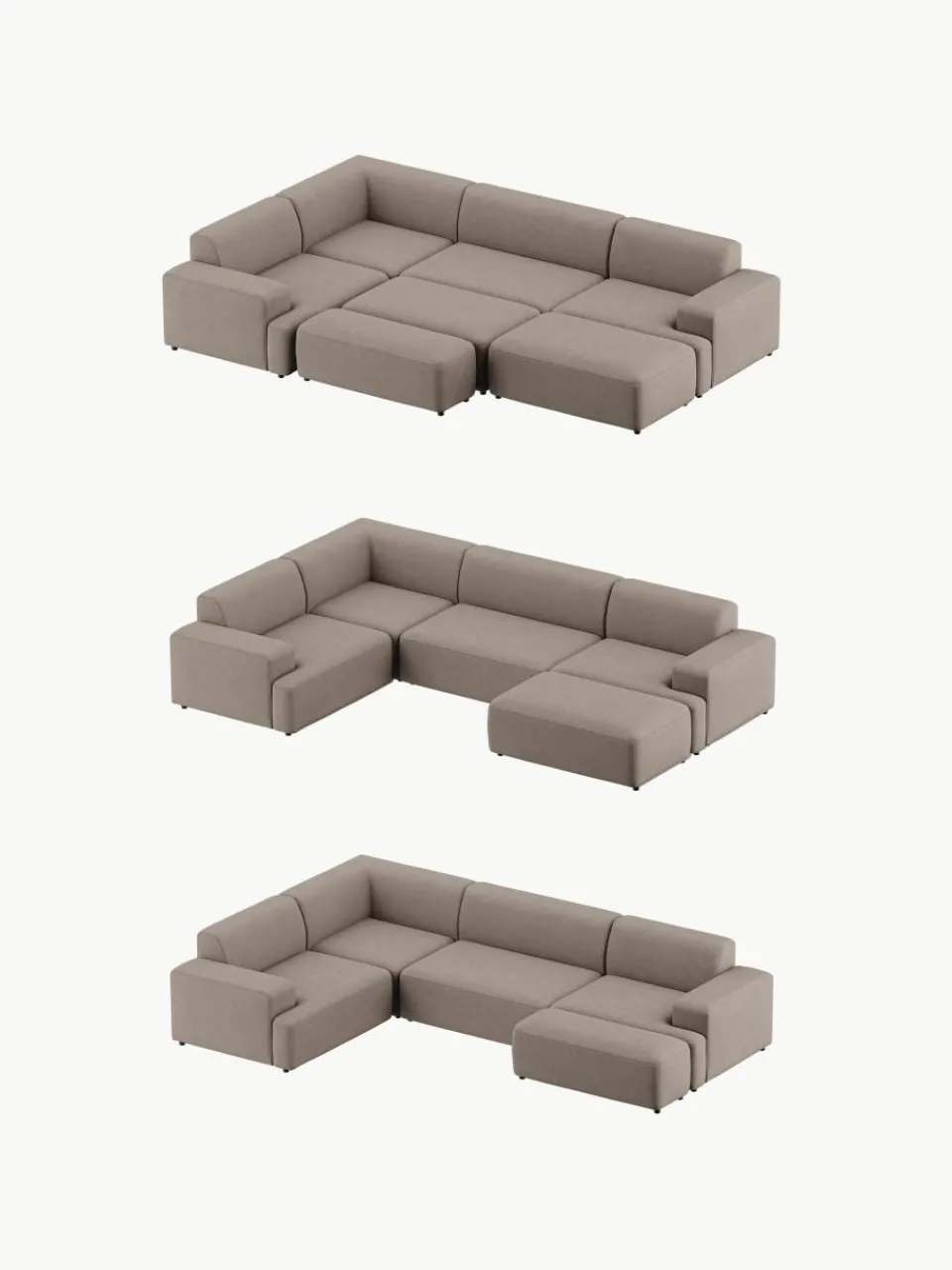 Grote hoekbank Melva (4-zits)^Westwing Collection Discount