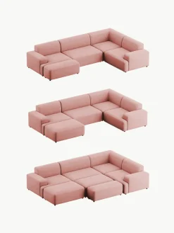 Grote hoekbank Melva (4-zits) van corduroy^Westwing Collection Outlet