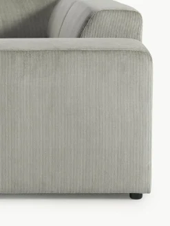 Grote hoekbank Melva (4-zits) van corduroy^Westwing Collection Fashion