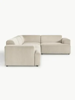 Grote hoekbank Melva (4-zits) van corduroy^Westwing Collection Clearance