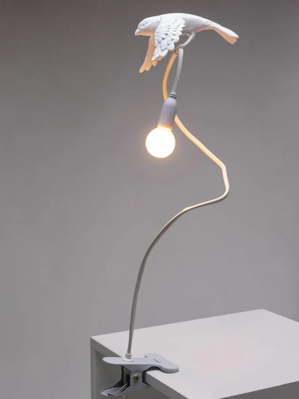Grote klem tafellamp Sparrow, verstelbaar^SELETTI Fashion