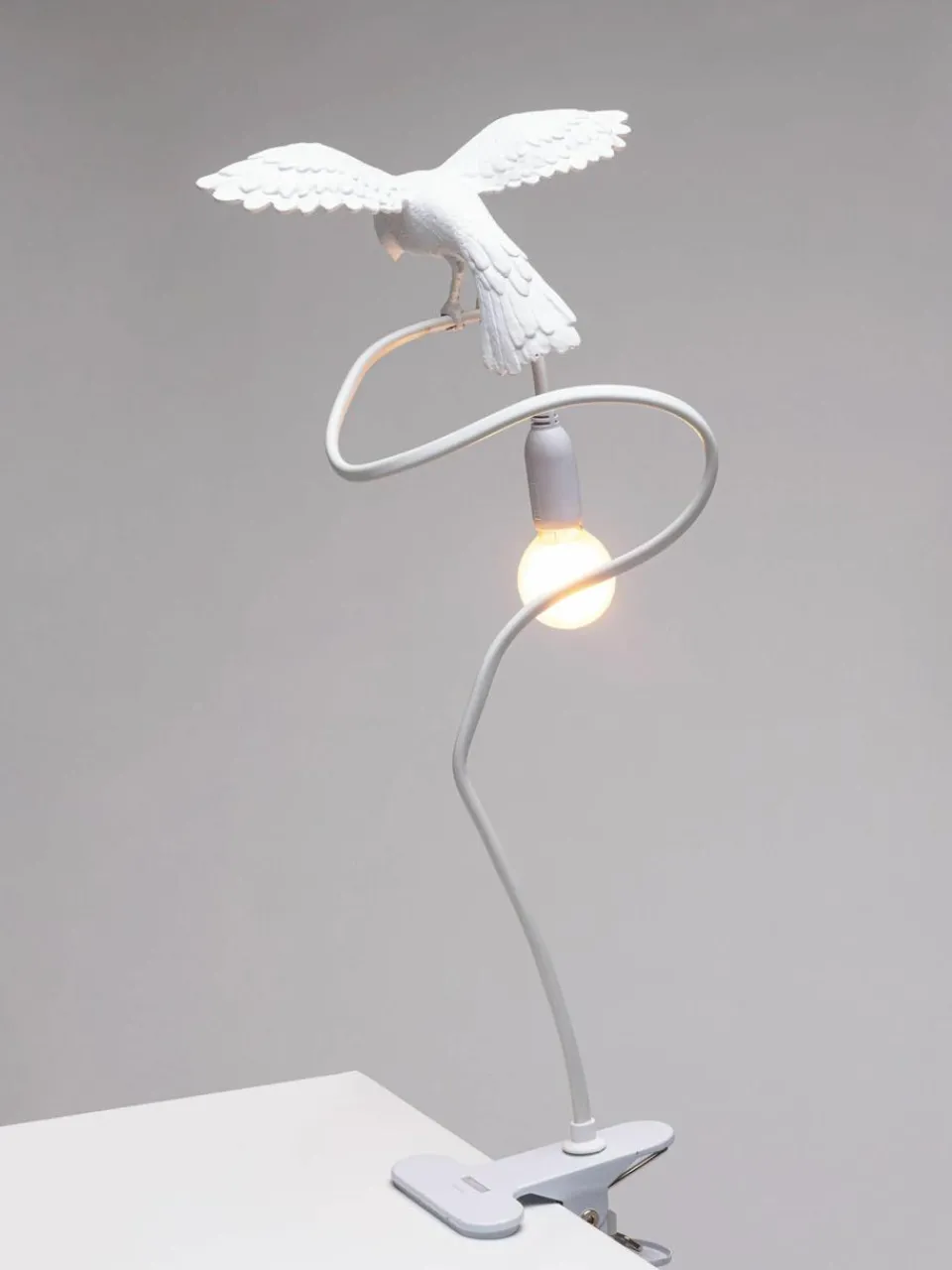 Grote klem tafellamp Sparrow, verstelbaar^SELETTI Fashion