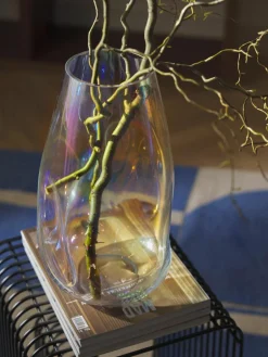 Grote mondgeblazen glazen vaas Rainbow, H 35 cm^Westwing Collection Discount