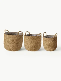 Grote plantenmandenset Sophy met binnenfolie, set van 3^Westwing Outlet