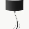 Grote tafellamp Cobra van edelstaal^GEORG JENSEN New