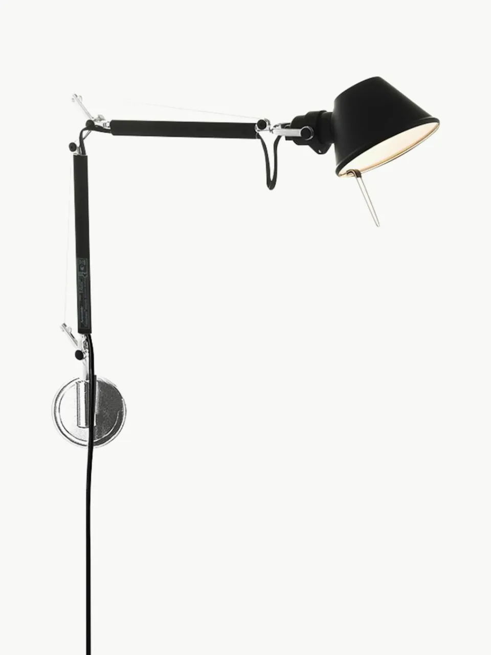 Grote verstelbare wandlamp Tolomeo Micro met stekker^Artemide Outlet