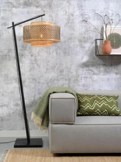 Grote vloerlamp Bhutan van bamboehout^Good & Mojo Outlet