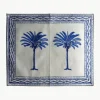 Handbedrukte katoenen placemats The Palms, 4 stuks^Westwing Outlet