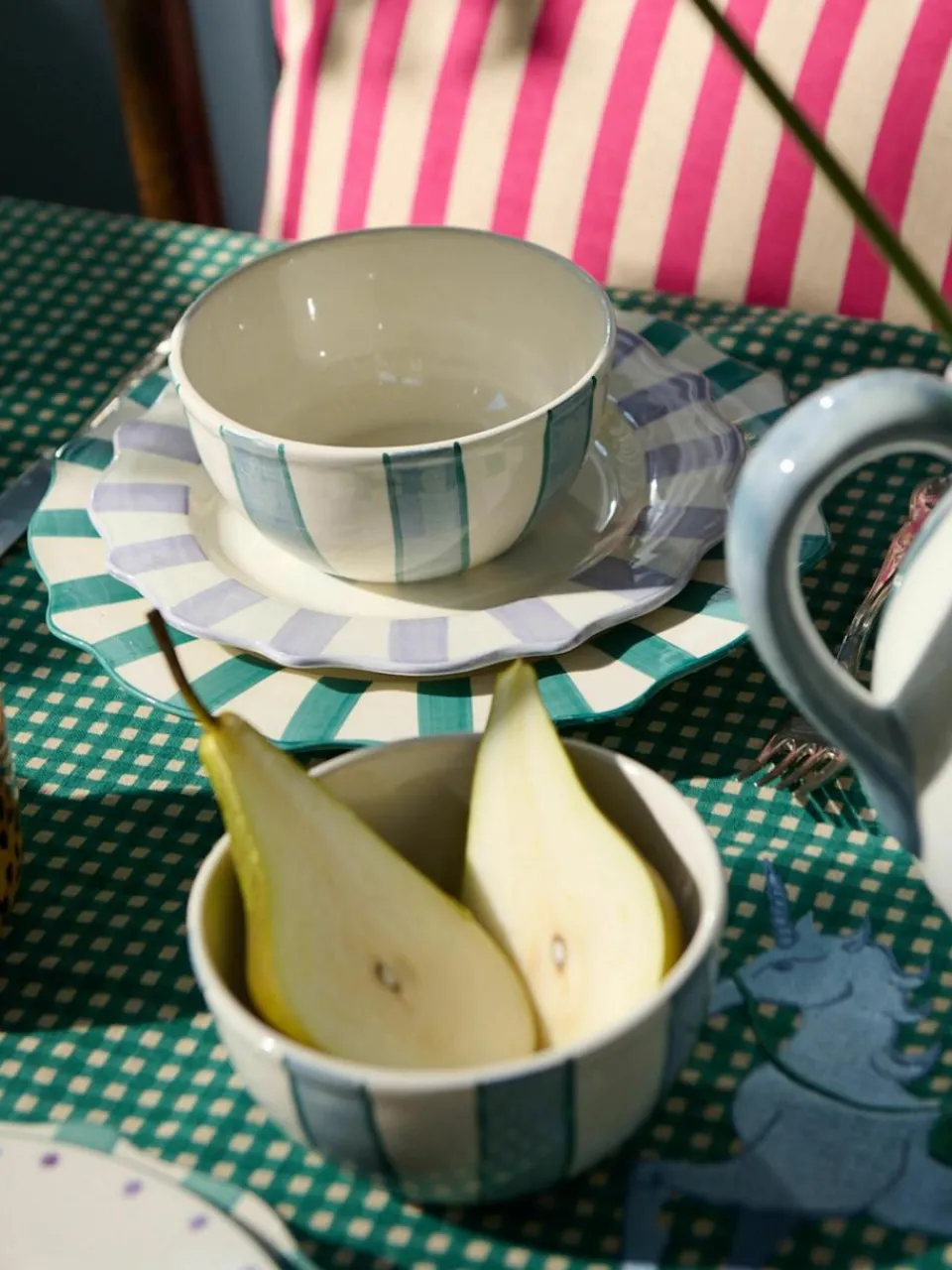 Handbeschilderd ontbijtbord Lilac Scalloped^Anna + Nina Discount