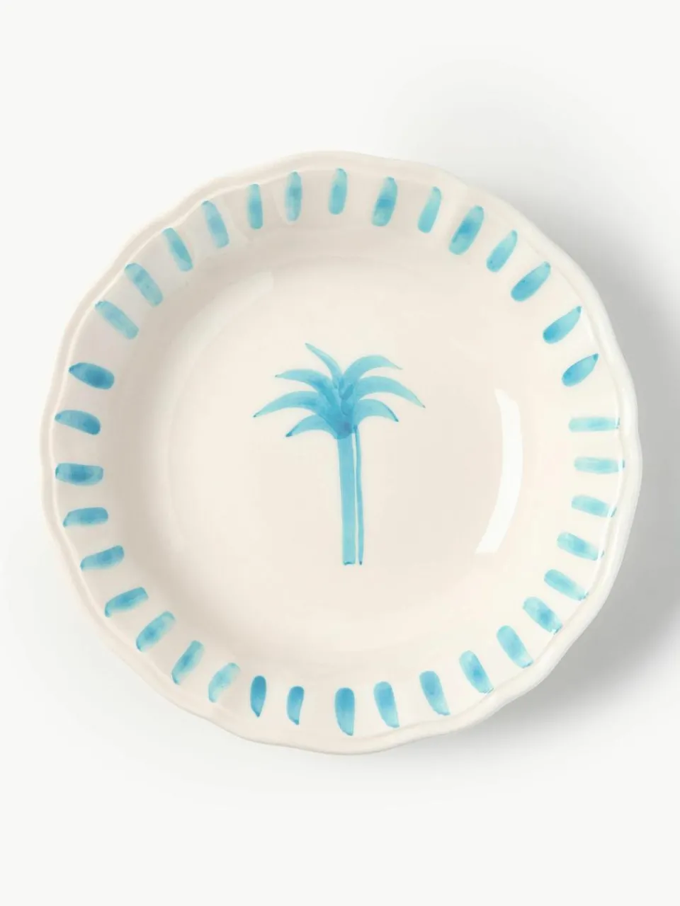Handbeschilderd soepbord The Palms^Westwing Outlet
