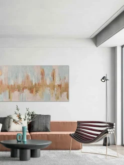 Handbeschilderde canvasdoek Interferenza di Colori^Agave Sale