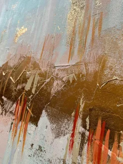 Handbeschilderde canvasdoek Interferenza di Colori^Agave Sale