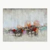 Handbeschilderde canvasdoek Orizzonte di Colori^Agave Discount