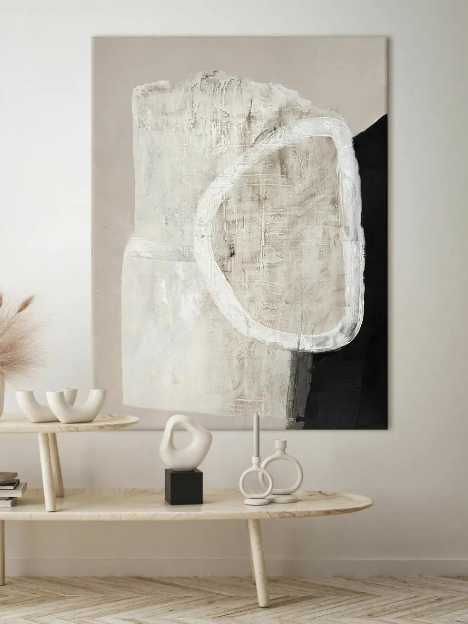 Handbeschilderde canvasdoek White Stone^Malerifabrikken Fashion