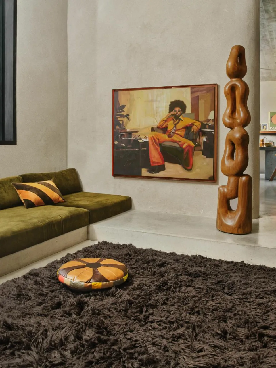 Handbeschilderde canvasdoek Higher met houten frame^HKLIVING New