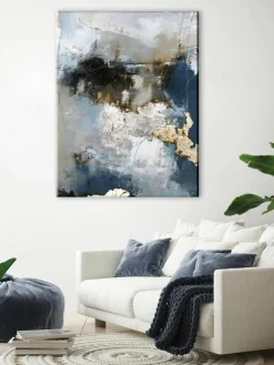 Handbeschilderde canvasprint Waterfall^Malerifabrikken Discount