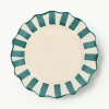 Handbeschilderde dinerborden Pine Scalloped^Anna + Nina Fashion
