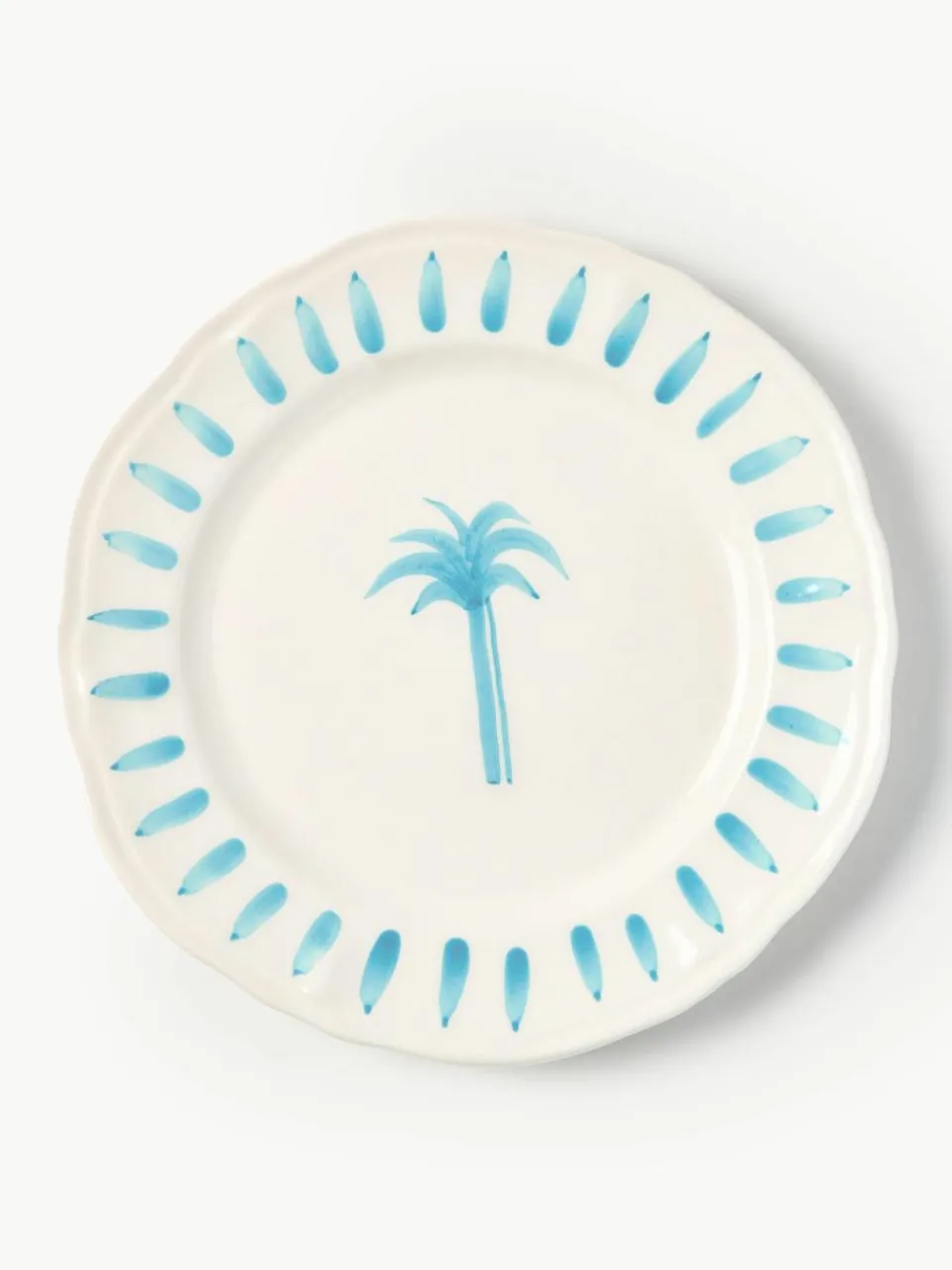 Handbeschilderde dinerborden The Palms^Westwing Outlet