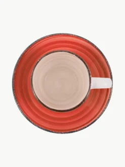 Handbeschilderde espresso kopjes Baita met schoteltjes, 6-delig^Villa D'Este Home Tivoli Sale