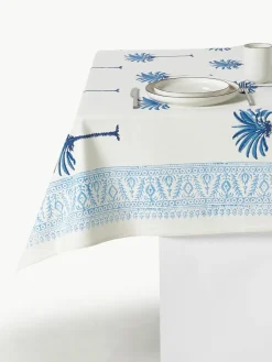 Handbeschilderde katoenen tafelkleed The Palms^Westwing Outlet