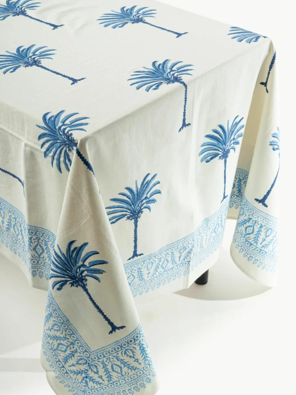 Handbeschilderde katoenen tafelkleed The Palms^Westwing Outlet