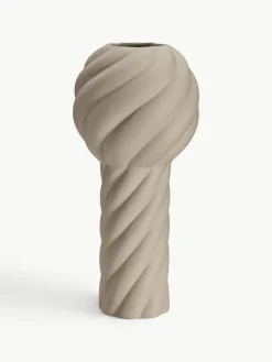 Handbeschilderde keramische vaas Twist Pillar, H 34 cm^Cooee Design New