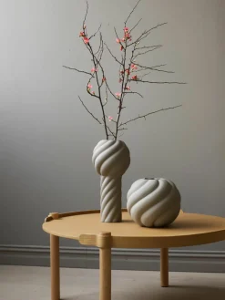 Handbeschilderde keramische vaas Twist Pillar, H 34 cm^Cooee Design New