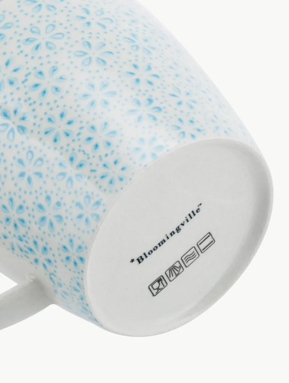 Handbeschilderde mokken Patrizia, set van 3^Bloomingville Discount