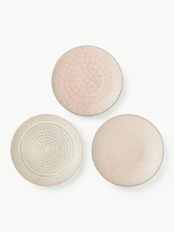Handbeschilderde ontbijtbord Cécile met een speels patroon, set van 3^Bloomingville Clearance