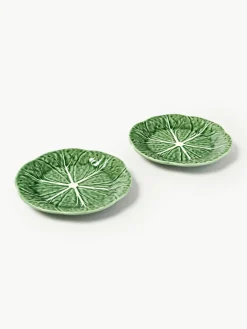 Handbeschilderde ontbijtborden Cabbage, 4 stuks^BORDALLO PINHEIRO Outlet