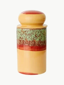Handbeschilderde opbergpot 70's^HKLIVING Fashion
