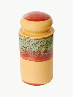 Handbeschilderde opbergpot 70's^HKLIVING Fashion