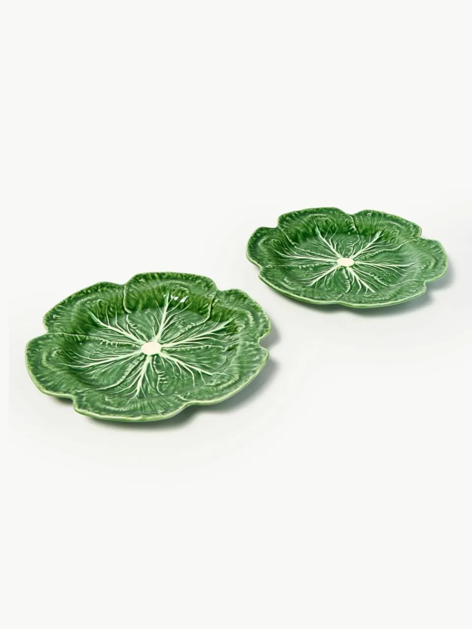 Handbeschilderde saladeschalen Cabbage, 2 stuks^BORDALLO PINHEIRO Best