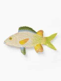 Handbeschilderde serveerplateau Fish van dolomiet^&k Amsterdam New