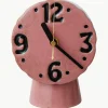 Handbeschilderde tafelklok Retro van keramiek^HKLIVING Outlet