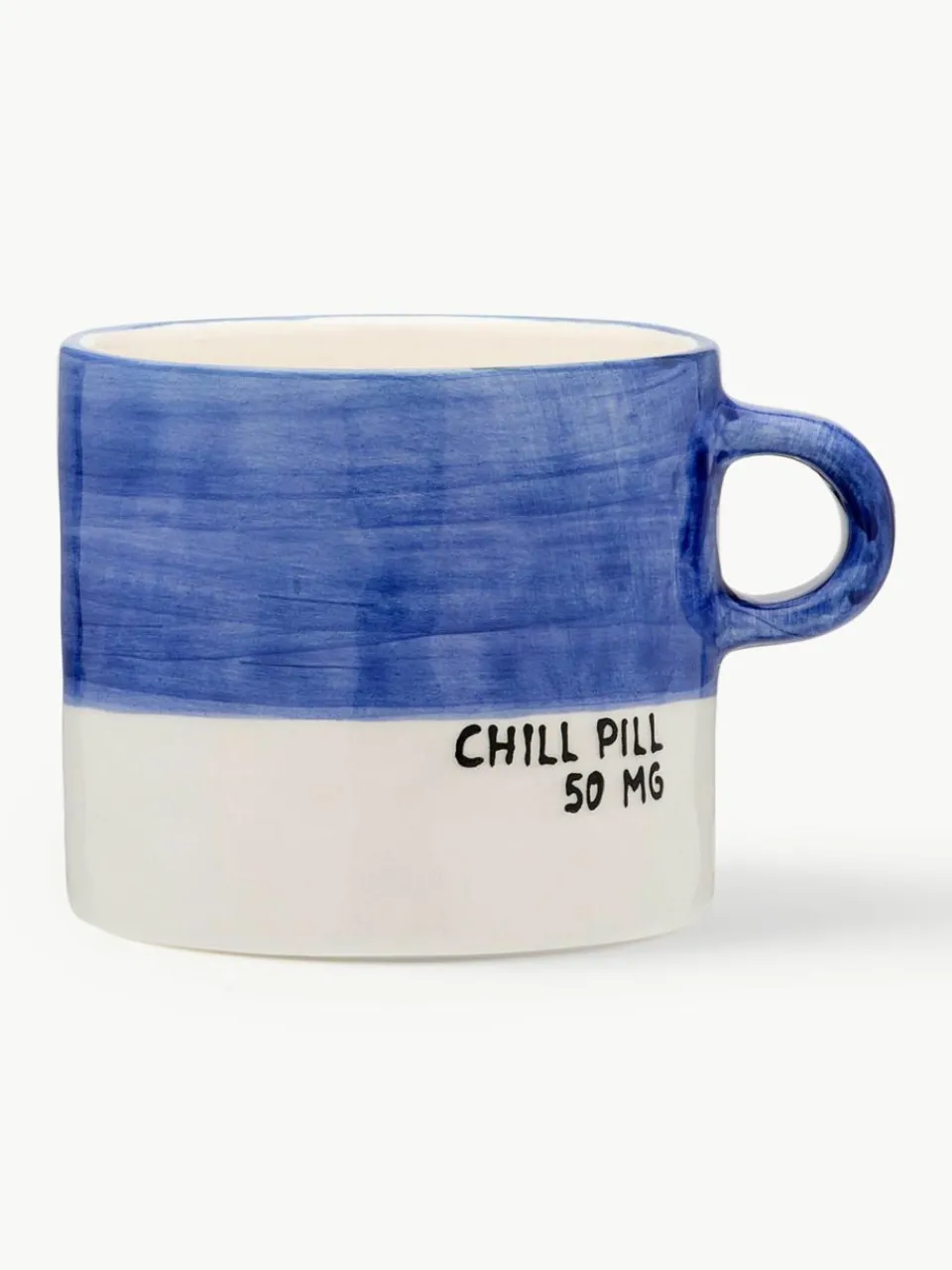 Handbeschilderde XL kopje Chill Pill^Anna + Nina Fashion