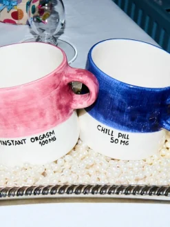 Handbeschilderde XL kopje Chill Pill^Anna + Nina Fashion