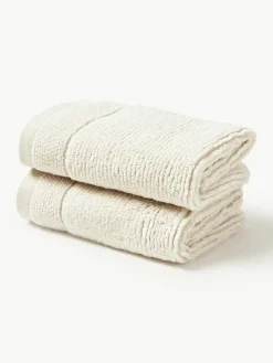 Handdoek Luxe met gestreepte rand, in verschillende formaten^Westwing Collection Fashion