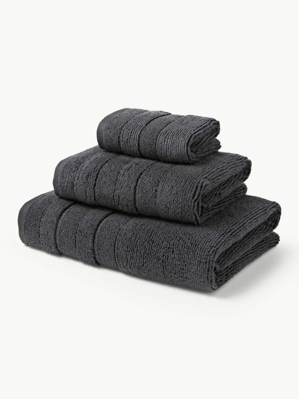 Handdoekenset Luxe met gestreepte rand, in verschillende setgroottes^Westwing Collection Outlet