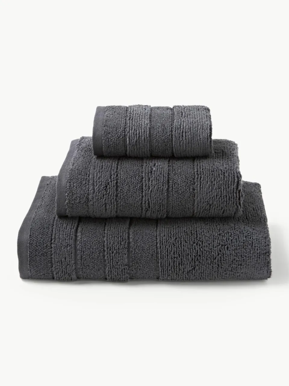 Handdoekenset Luxe met gestreepte rand, in verschillende setgroottes^Westwing Collection Outlet