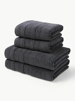 Handdoekenset Luxe met gestreepte rand, in verschillende setgroottes^Westwing Collection Online