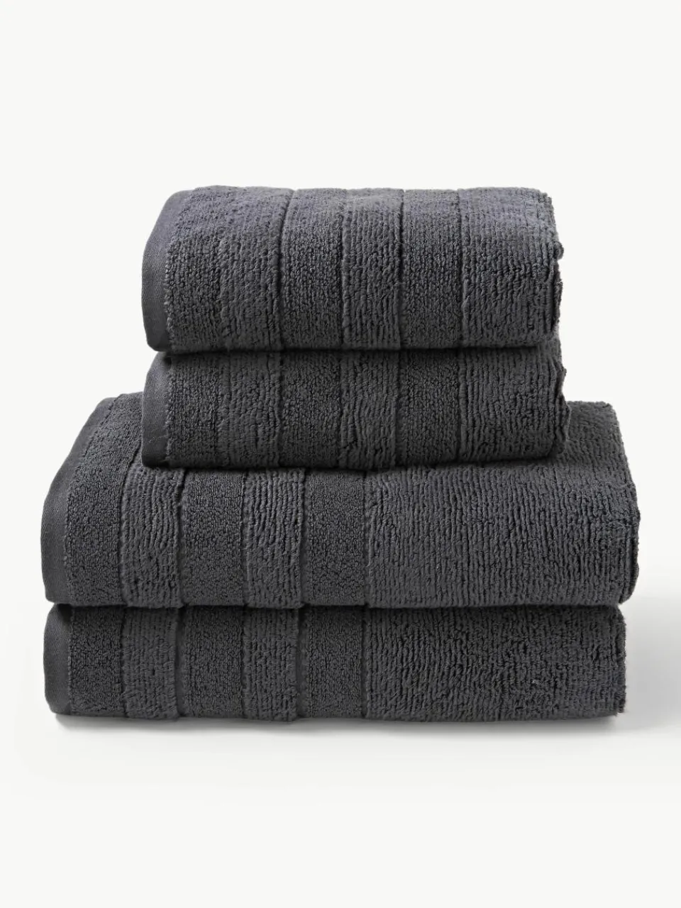 Handdoekenset Luxe met gestreepte rand, in verschillende setgroottes^Westwing Collection Online