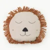 Handgeborduurd kussen Safari van linnen^ferm LIVING Kids New