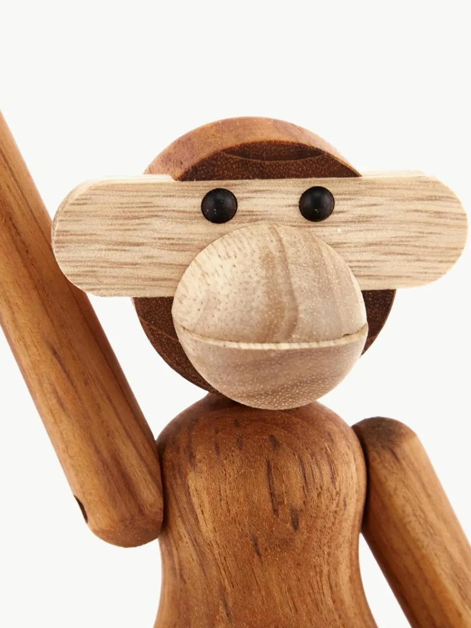 Handgemaakt decoratief object Monkey van teakhout, H 19 cm^KAY BOJESEN Hot