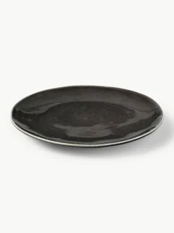 Handgemaakt dinerbord Nordic Coal, 4 stuks^Broste Copenhagen Best