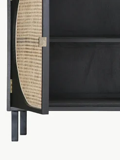Handgemaakt dressoir Lizzie van Sungkai hout met Weens vlechtwerk^HKLIVING Discount